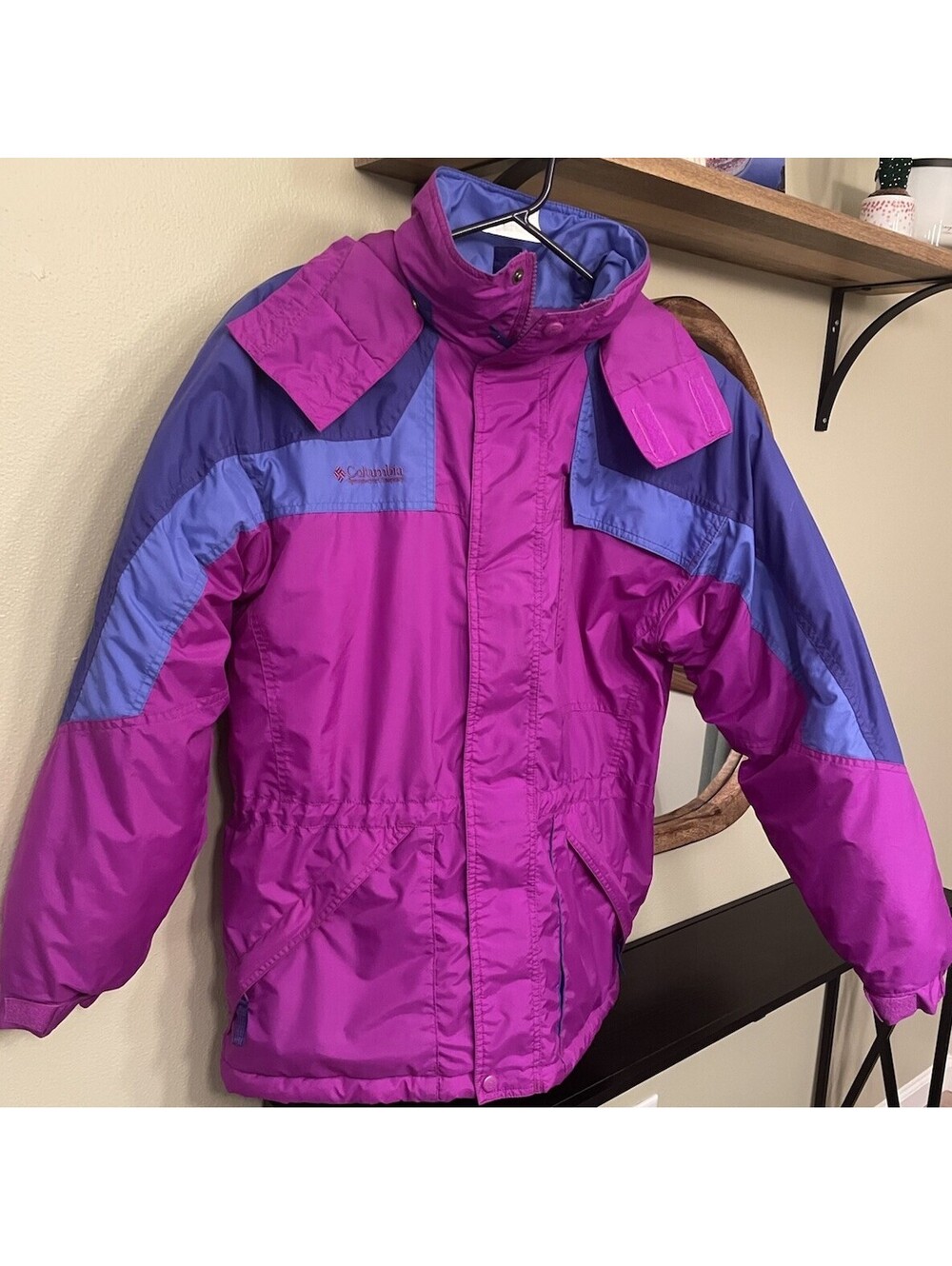 VTG Columbia Sportswear Double Whammy Sz 18/20 XL Ski Jacket Purple Blue Magenta